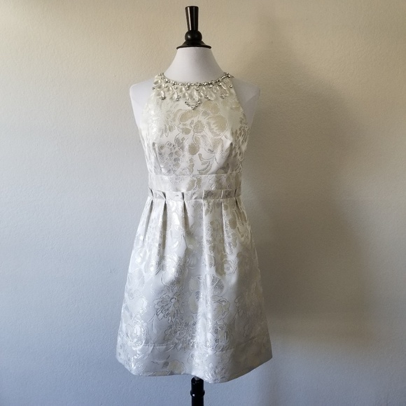 Eliza J Dresses & Skirts - Eliza J New York A-Line Grey Silver Dress 6